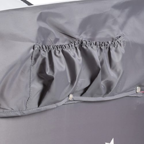 Moni  - Sleepy összecsukható luxus babaágy 2 szint+pelenkázó+ játék türkiz