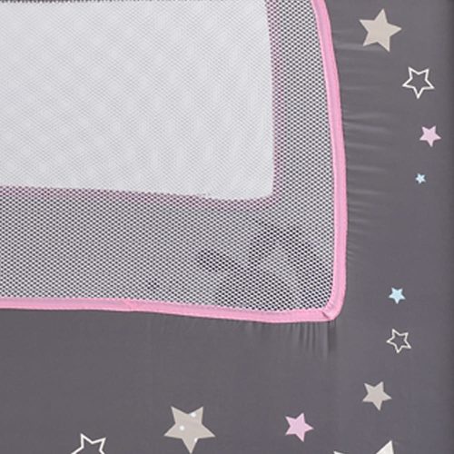 Moni - Sleepy összecsukható luxus babaágy 2 szint+pelenkázó+ játék pink – utazóágy és járóka 9. kép