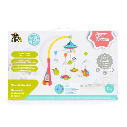 Moni - BED zenélő forgó világítós SPACE DREAM űrhajós