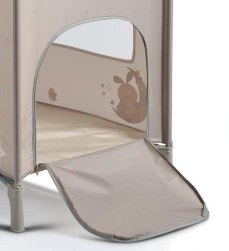 Moni  - Sleepy összecsukható luxus babaágy 2 szint+pelenkázó+ játék bézs