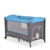 Moni  - Sleepy összecsukható luxus babaágy 2 szint+pelenkázó+ játék kék