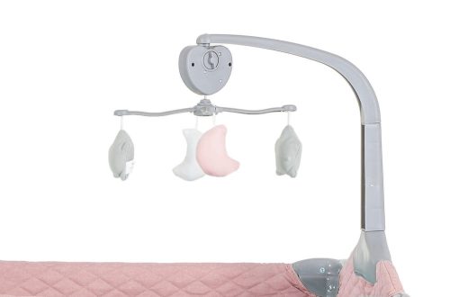 Cangaroo Indiana 2 szintes utazóágy tároló rekesz, kistáska 14kg pink – babatermék 8. kép