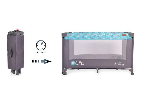Cangaroo  - Africa 1 szintes utazóágy 14 kg türkíz