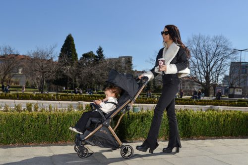 Cangaroo Easy Fold - Fekete Auto Click Sport babakocsi 