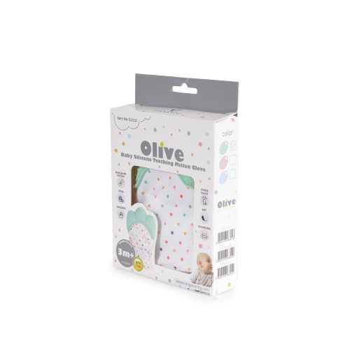Cangaroo - Olive szilikon rágóka fogzáshoz menta