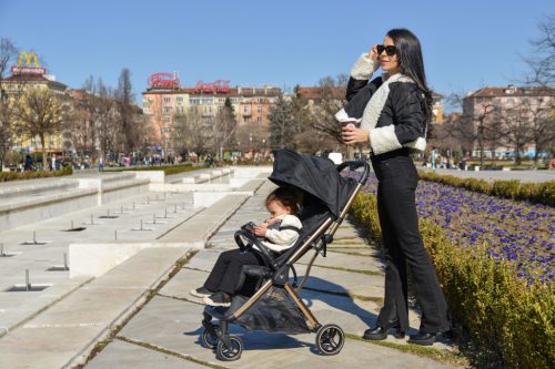 Cangaroo Easy Fold - Fekete Auto Click Sport babakocsi Limited Edition