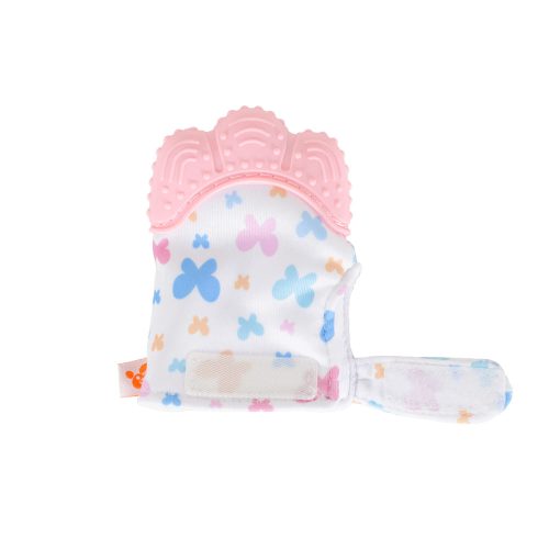 Cangaroo - Olive szilikon rágóka fogzáshoz rózsa