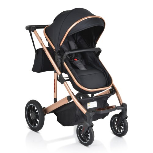 Moni Thira - Fekete Babakocsi 0-22kg – multifunkciós babakocsi 4. kép