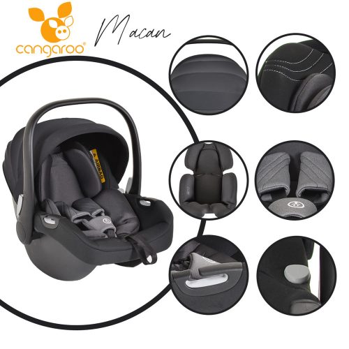 Cangaroo Hydra - Fekete Babakocsi 0-22kg – Zsebi Baba Shop