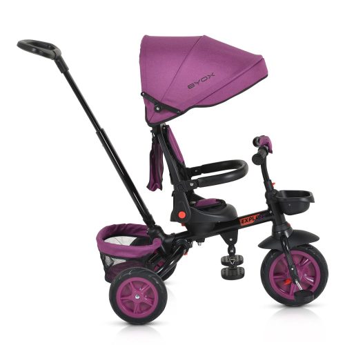 BYOX  - EXPLORE tricikli összecsukható kormány LILA