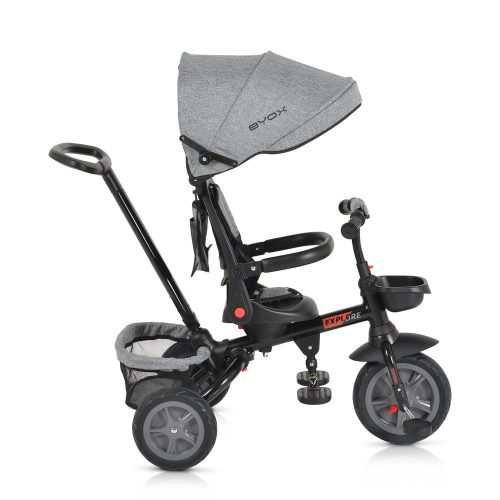 BYOX  - EXPLORE tricikli összecsukható kormány SZÜRKE