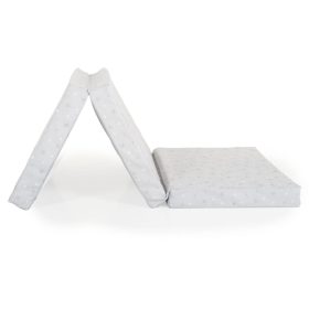   HUGZZZ - MIRAGE összecsukható 6cm szivacsmatrac textil huzat 120x60cm SZÜRKE
