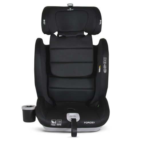 Cangaroo - FORCE autós ülés I-SIZE, 76-150cm, ISOFIX, pohártartóval, SPS, FEKETE