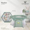 Cangaroo - PLAYBOX utazó járóka 6szögletű SZÜRKE – utazóágy és járóka 3. kép