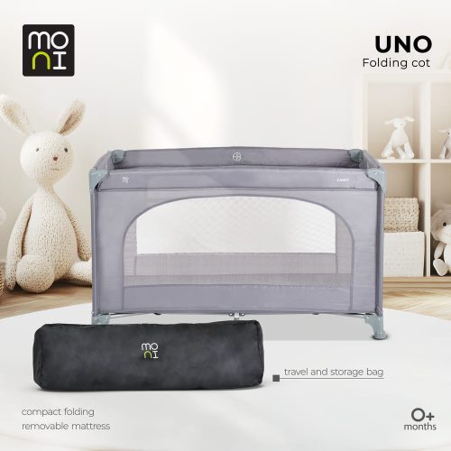 Moni  - UNO utazóágy 1 szintes zippes kibújóval PINK