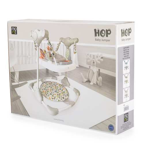 Moni - HOP baba ugráló SZÜRKE