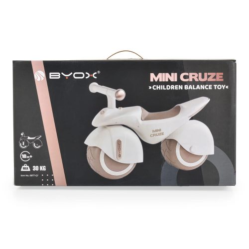 BYOX - MINI CRUZE futóbicikli, ráülős járgány, kismotor, zenélő, óriás kerekekkel FEKETE