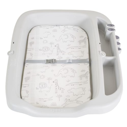 Cangaroo - CROCO multifunkciós, összecsukható pelenkázó asztal SZÜRKE