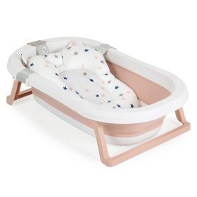 Moni - PALMA összecsukható kád fürdetőpárnával PINK