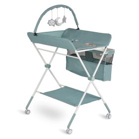   Moni - KASKADA multi pelenkázó asztal játékhíddal, tárolókkal MENTA