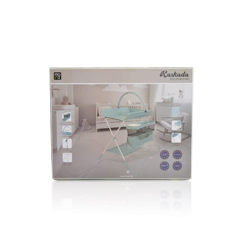 Moni - KASKADA multi pelenkázó asztal játékhíddal, tárolókkal MENTA