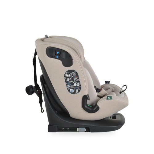 Cangaroo - GTS prémium autós ülés 40-150cm SPS, 360fokban forgatható BÉZS