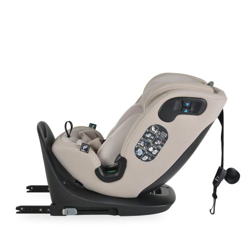 Cangaroo - GTS prémium autós ülés 40-150cm SPS, 360fokban forgatható BÉZS