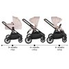 Cangaroo - CELEBRITY multifunkciós 3 IN1 babakocsi szett Cloud Pink – Zsebi Baba Shop