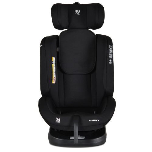 Moni i-MAXX - autós ülés, isofix, forgatható, 2 plüss+párna 40-150cm FEKETE