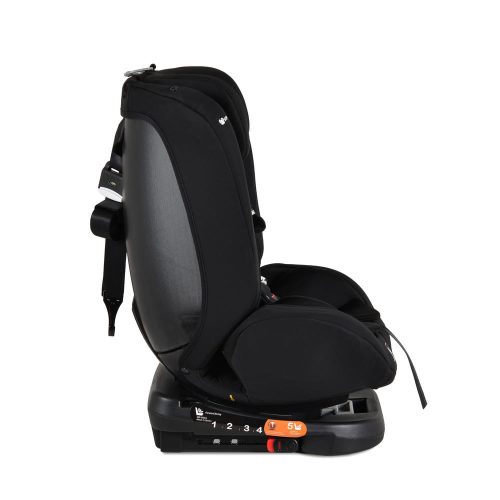 Moni i-MAXX - autós ülés, isofix, forgatható, 2 plüss+párna 40-150cm FEKETE
