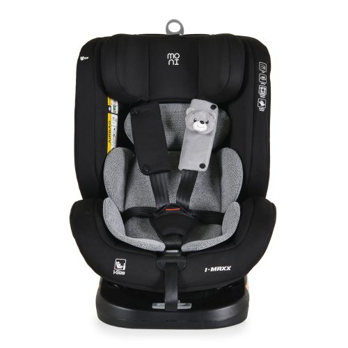Moni i-MAXX - autós ülés, isofix, forgatható, 2 plüss+párna 40-150cm SZÜRKE