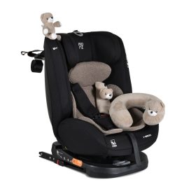  Moni i-MAXX - autós ülés, isofix, forgatható, 2 plüss+párna 40-150cm BÉZS