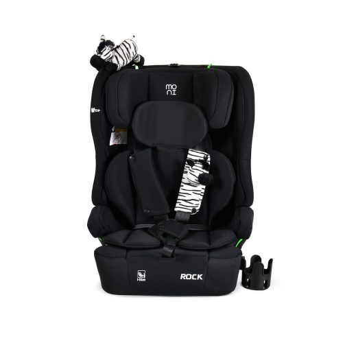 Moni - ROCK autós ülés 76-150cm, 2játékkal, pohártartó, belső öv, isofix nélkül FEKETE – 76–150 cm-es autósülés 4. kép