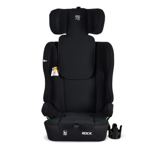 Moni - ROCK autós ülés 76-150cm, 2játékkal, pohártartó, belső öv, isofix nélkül FEKETE – 76–150 cm-es autósülés 6. kép