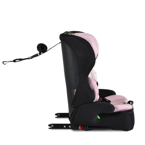 Moni - SECURITY autós ülés belső övvel, isofix, ajándék 2plüss+párna 76-150cm PINK