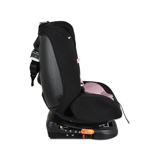Moni i-MAXX - autós ülés, isofix, forgatható, 2 plüss+párna 40-150cm PINK