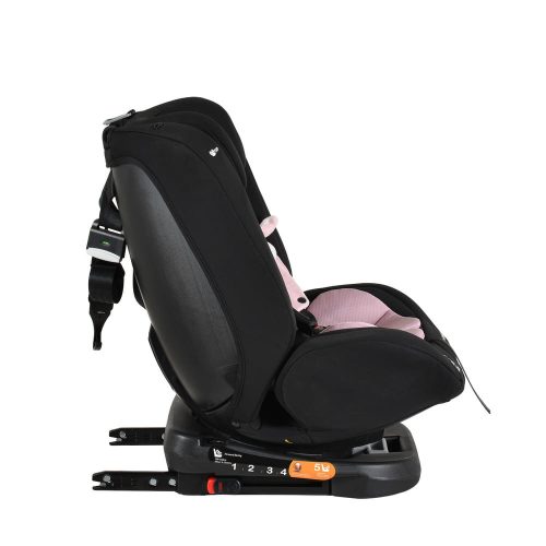 Moni i-MAXX - autós ülés, isofix, forgatható, 2 plüss+párna 40-150cm PINK