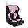 Moni - ROCK autós ülés 76-150cm, 2játékkal, pohártartó, belső öv, isofix nélkül PINK