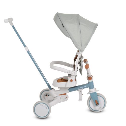 Moni  - COMPACTO ÚJ 3IN1 tricikli multifunkciós, futóbiciklivé alakítható KÉK