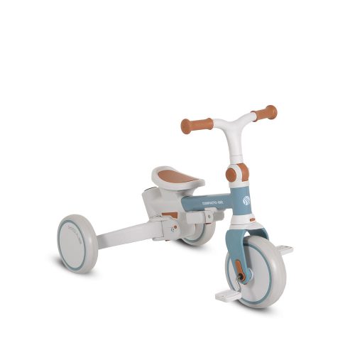 Moni  - COMPACTO ÚJ 3IN1 tricikli multifunkciós, futóbiciklivé alakítható KÉK