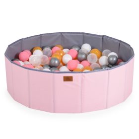 Moni - Labdamedence MELO 90 labdával összecsukható PINK – játszószőnyeg 2. kép