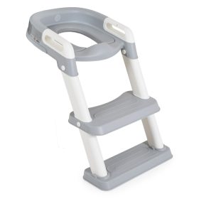 Moni - LIFTY lépcsős WC szűkítő kapaszkodóval SZÜRKE