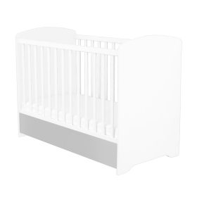 Timba - Erik Ezüst-fehér 60 x 120 Kiságy 