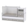 Lorelli Trend PLUS kombi ágy 70x165 - White & Artwood – termékfotó