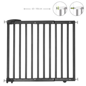 Badabulle ajtórács Deco Pop fa 63-106 cm fekete B025227