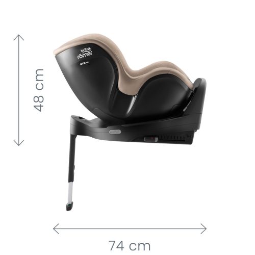 Britax Römer - Dualfix Pro M Style Dusty Rose - 360°-ban forgatható autósülés 