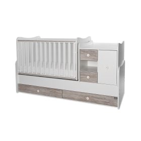 Lorelli Mini Max kombi ágy 190x72 - White Artwood New