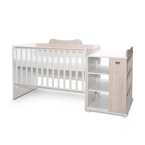 Lorelli Multi kombi ágy 190x72 - White Light Oak – termékfotó