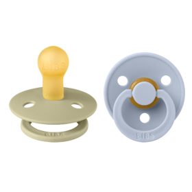 BIBS - Latex Cseresznye Játszócumi Khaki/Hamvaskék (2 db)