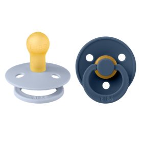   BIBS - Latex Cseresznye Játszócumi Hamvaskék/Acélkék (2 db)